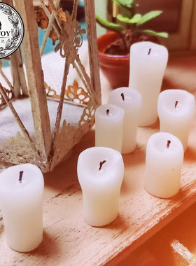 派淇汏娃小屋手工diy拼装模型配件食玩圣诞树脂制迷你成品蜡烛