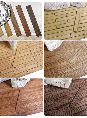 diy娃娃小屋迷你微缩拼装手工模型背胶木质纹路效果地板条地砖条
