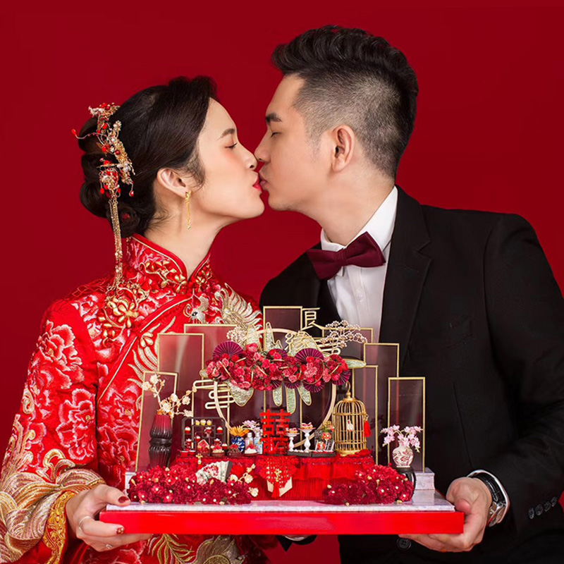 diy小屋派淇汏手工拼装模型婚庆礼物 12分场景 缔结良缘
