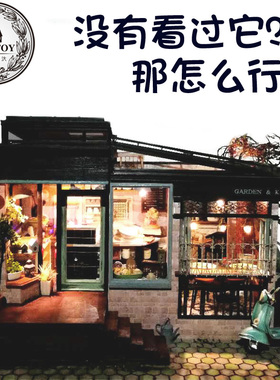 diy小屋模型玩具新款拼装模型版静态模型拼装建筑爱尔兰餐厅厨房