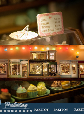 diy小屋大型玩具diy面包模型巧克力拼装模型生日礼物咖啡屋