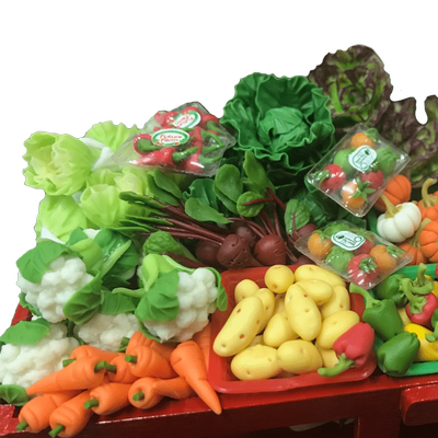 diy食玩手工粘土微缩模型蔬菜