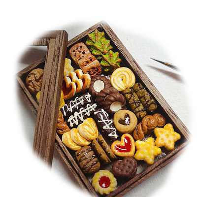 12分食玩pakitoy黏土模型饼干