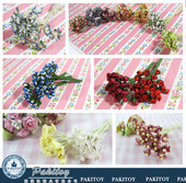 派淇汏食玩diy小屋dollhouse迷你家模型成品配件植物纸花装 饰