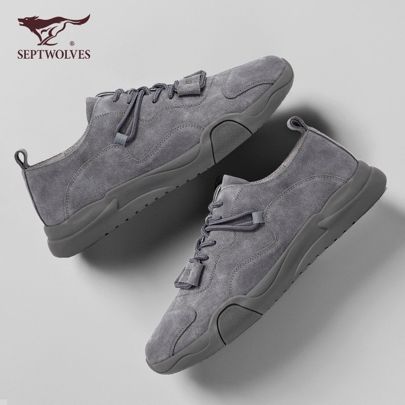 七匹狼男鞋夏季2022新款百搭英伦风低帮短靴透气马丁靴真皮休闲鞋|ruв категории Мужская обувь, сапоги - от Buy2taobao.com для оказания профессиональной услуги покупки агента Taobao