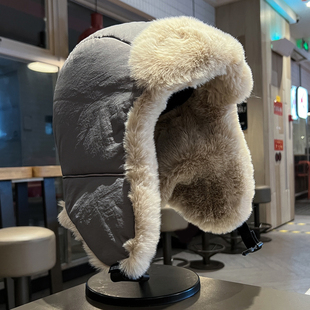 雷锋帽男冬季加厚加绒保暖护耳帽子东北户外速干防风骑车滑雪帽女