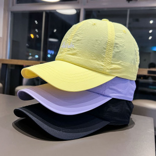 多巴胺色速干棒球帽男女大头围深顶鸭舌帽户外出游登山防晒太阳帽