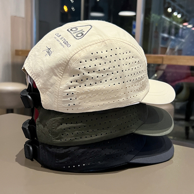 夏季速干网孔透气短檐帽子男女户外遮阳鸭舌帽潮牌百搭休闲棒球帽