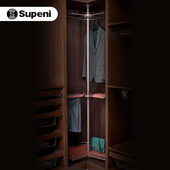 衣帽间衣柜转角三层360旋转衣物篮旋转衣架拐角裤 架置物篮