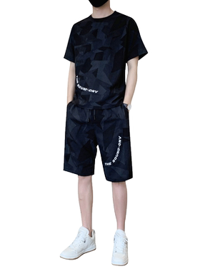 男士冰丝运动套装夏季2026新款