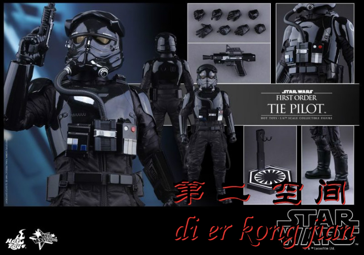 包邮现货 hottoys ht 1/6 mms324 星球大战原力觉醒 钛战机飞行员