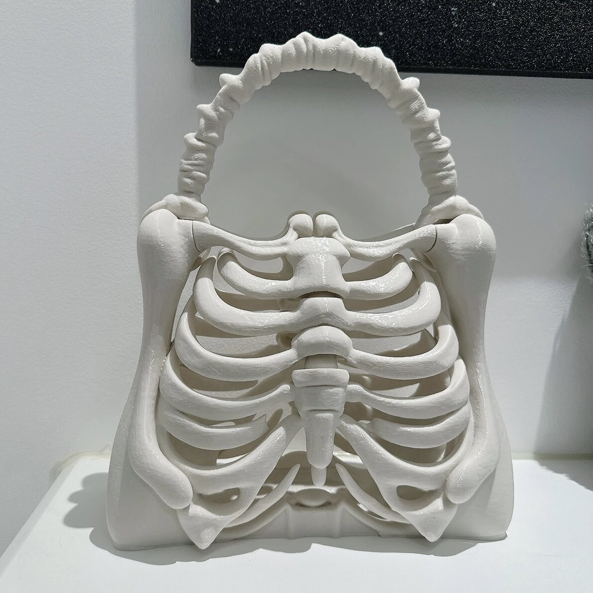 3D打印胸骨骼肋骨包炫酷哥特通勤创意单肩包