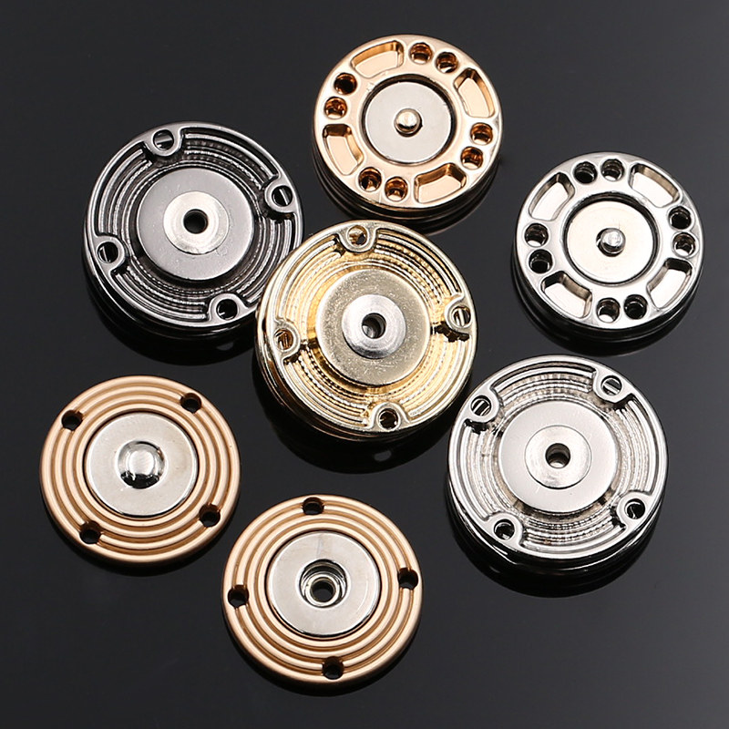 金属磁铁暗扣男女衣服大衣风衣纽扣扣子圆形按扣摁扣大钮扣子母扣