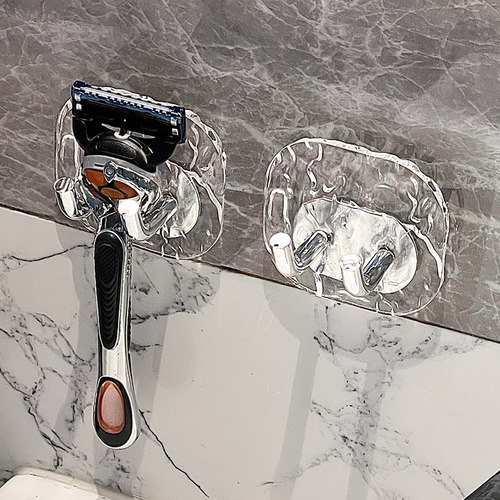 免打孔手动剃须刀收纳架壁挂式