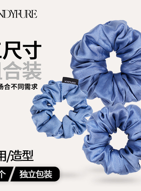 不伤发发饰桑蚕丝大肠发圈高级感