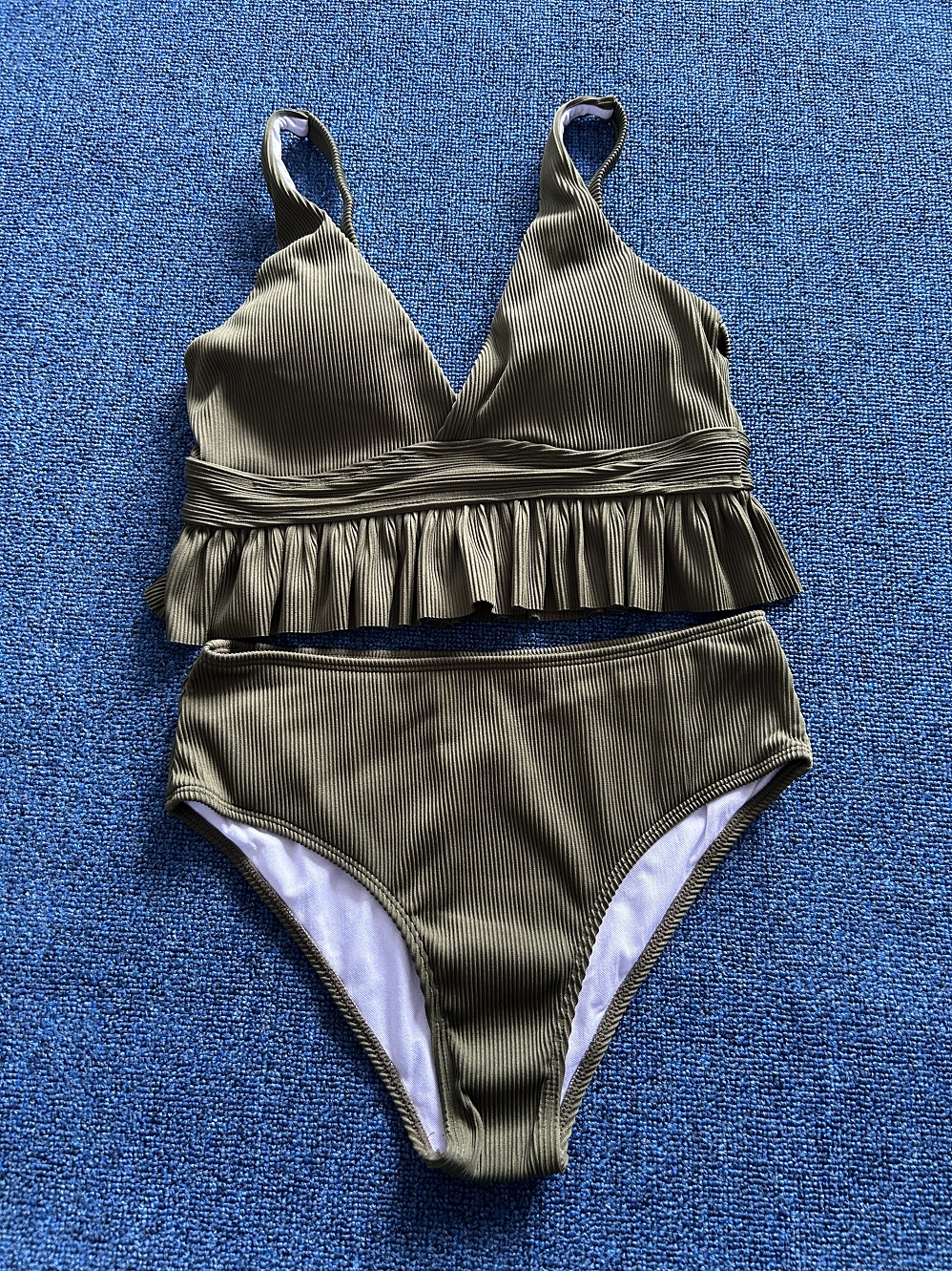 分体泳衣比基尼性感荷叶边