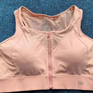 C5高强度运动前拉链透气运动内衣文胸高领防震跑步跳操一体胸垫