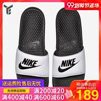 Dép nam Nike Benassi mùa hè thể thao và giải trí bãi biển dép chống trượt 343880-090-100 - Dép thể thao giày dép nam