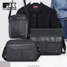 香港FXCREATIONS牛津尼龙布上班通勤休闲横款单肩斜挎邮差包男CCQ