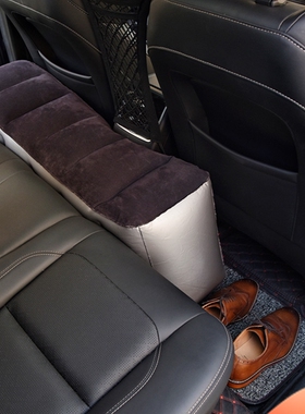 车载充气脚垫腿凳汽车充气床垫后排睡觉垫间隙填充垫副驾驶搁脚凳