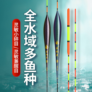 渔眼高灵敏轻口滑口小碎目醒目加粗尾鱼漂野钓黑坑鲫鱼鲤鱼漂