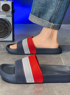 拖鞋男2025新款夏季外穿休闲百搭沙滩海边男士两穿两用运动一字拖