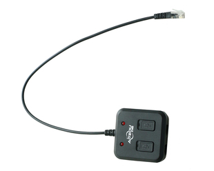 艾特欧A19话务员一分二耳麦培训盒耳机电话转接盒 培训监听跟听