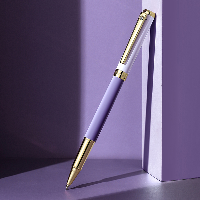 英雄签字笔商务高档办公女士中性笔金属笔杆男士宝珠笔签名签约私