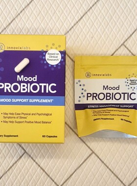 InnovixLabs 情绪益生菌 Mood支持双歧杆菌60粒胶囊罗西尔乳杆菌