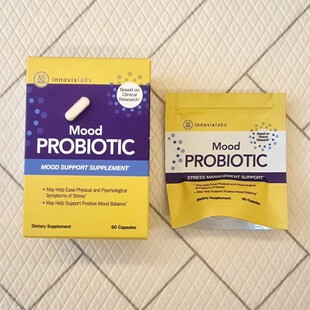 InnovixLabs 情绪益生菌 Mood支持双歧杆菌60粒胶囊罗西尔乳杆菌
