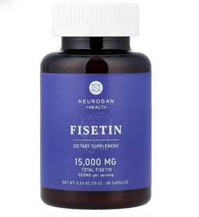 Neurogan Health Fisetin 非瑟酮 500mg 30 粒胶囊 漆树黄酮