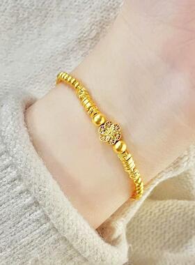 藏蕴传承黄金色手链六相