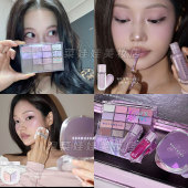 韩国wakemake眼影23新款 唯可魅16色紫色大地色细闪唇蜜提亮散粉女