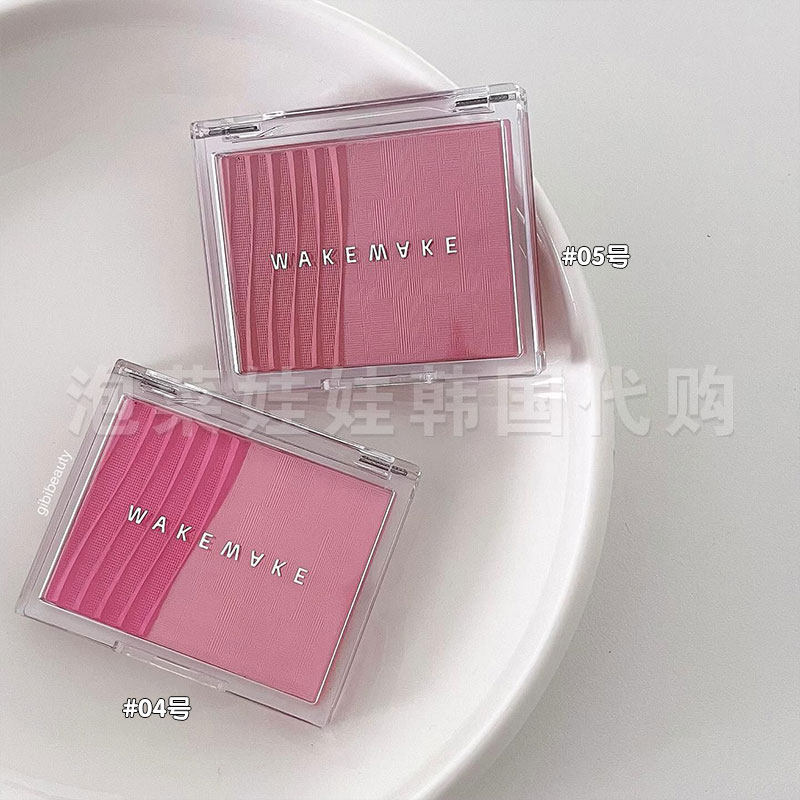 wakemake哑光光泽韩国膨胀感腮红图片
