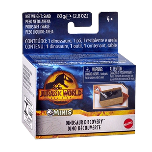 美泰侏罗纪世界3挖沙考古盲盒电影迷你恐龙三角龙迅猛龙玩具HJB17