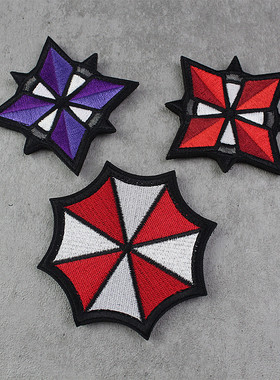 生化危机Biohazard周边刺绣魔术贴章个性臂章军迷士气章背包贴