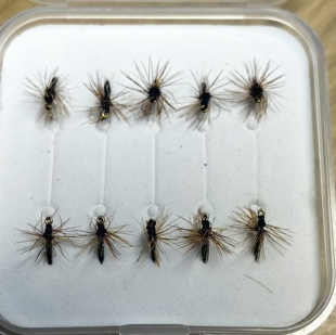 18#毒蚊爆连蚊格里菲斯绑蓑羽飞蝇钩路亚仿生羽毛钩马口白条饵