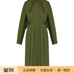 2026春夏新款 草绿色长袖 Givenchy纪梵希 蝙蝠袖 连衣裙