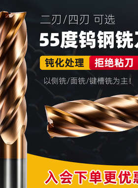 55度钨钢铣刀4刃2刃平底洗刀CNC加工中心刀具硬质合金加长立车刀