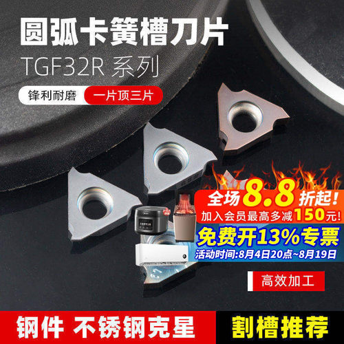 立装浅槽刀片TGF32R075