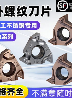 外螺纹刀片16ERAG60/14w/1/2.0ISO螺丝车刀软钢不锈钢数控车刀粒