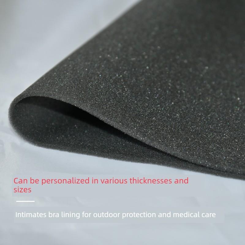 高品质聚酯黑色海绵薄2毫米0.2厘米内衣内衣衬里户外保护医疗保健