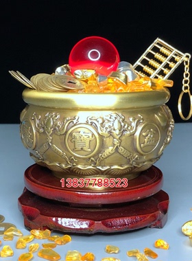 如意摆件纯铜实心聚财开业礼品