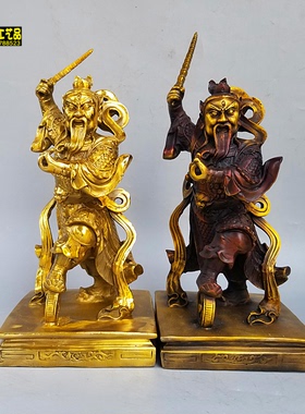 全铜王灵官铜王天君铜像