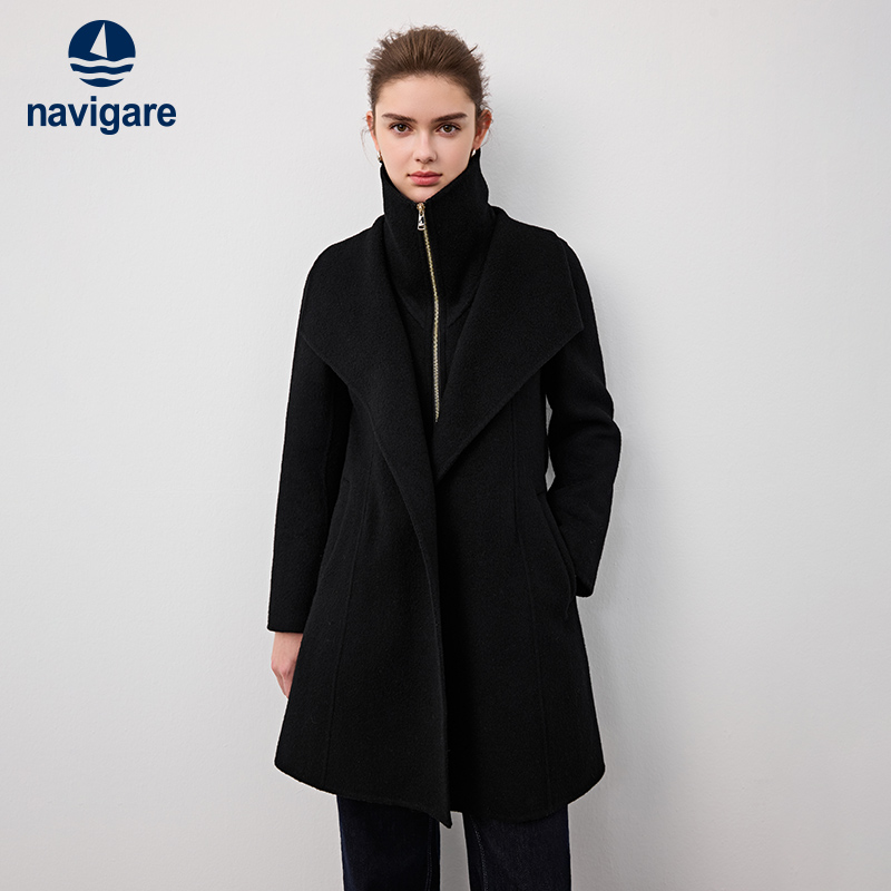 小帆船新款中装呢大衣