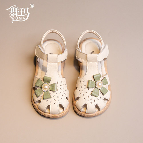 舞玛2026夏季新款女童包头凉鞋