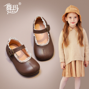 子儿童皮鞋 演出单鞋 2025春秋季 女宝宝软底公主鞋 子 新款 舞玛女童鞋