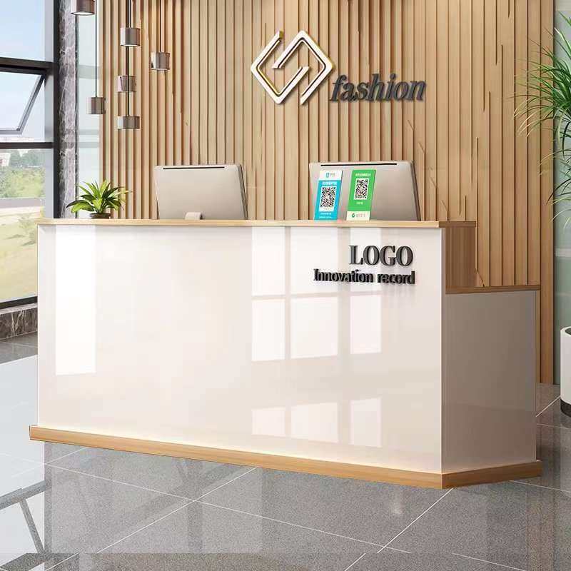 收银台柜台简约现代服装店便利店小型吧台柜商用店铺前台接待台