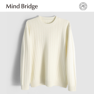 圆领针织衫 MindBridge 山羊绒 绵羊毛 保暖透气冬MA6L 即将断码