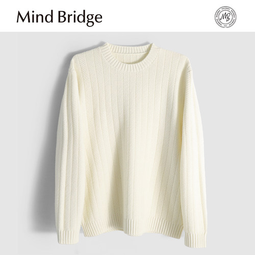 MindBridge【即将断码】绵羊毛/山羊绒/圆领针织衫保暖透气冬MA6L